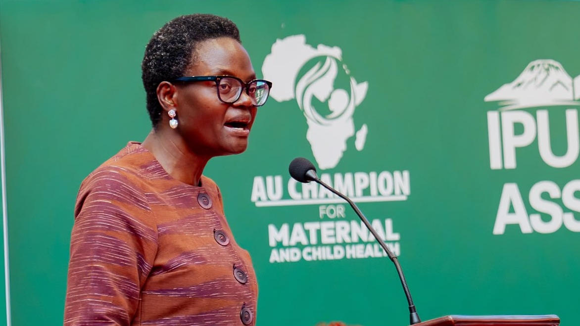 Habari Katika Picha :  Rais wa Umoja wa Mabunge Duniani (IPU), Tulia Ackson, akizungumza na wajumbe wa Umoja wa Mabunge Duniani